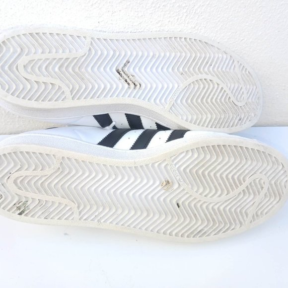 Adidas Men's Size 8.5 White Black Sneakers Shoes - Picture 11 of 13